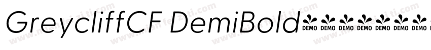 GreycliffCF DemiBold字体下载字体转换